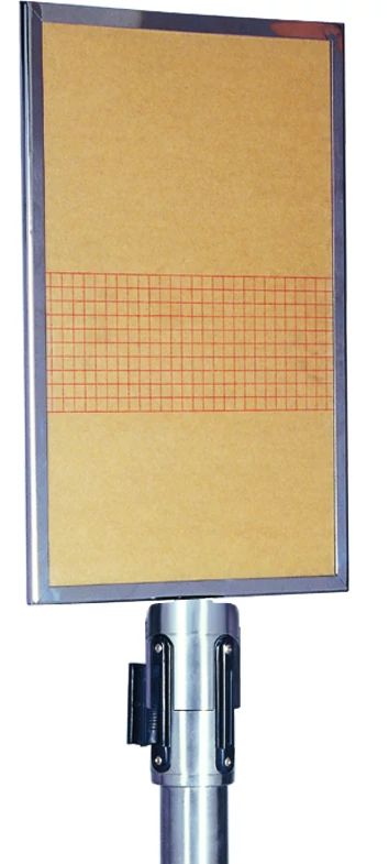 Placa de Informação Aço Inoxidável 310x220mm Acabamento Espelhado