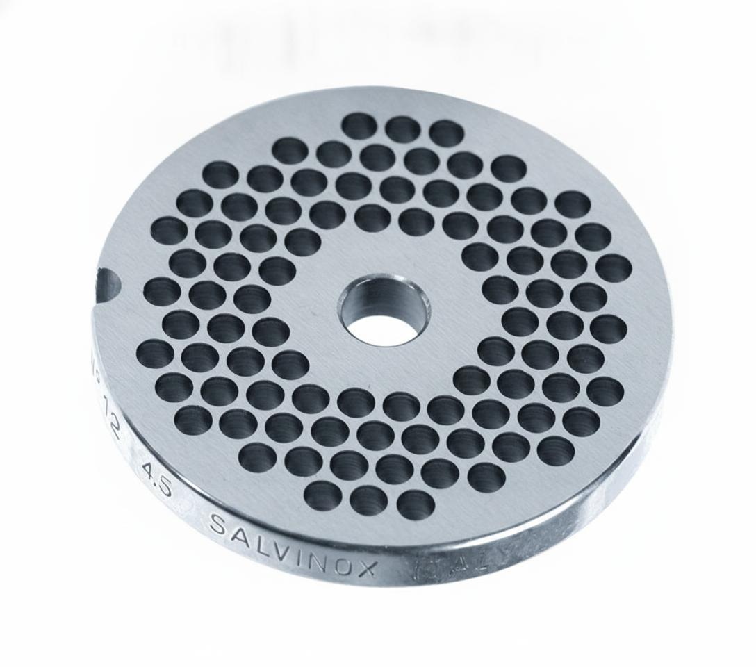 Placa Perfurada Redonda para Picador de Carne ⌀82mm, Furo ⌀8mm