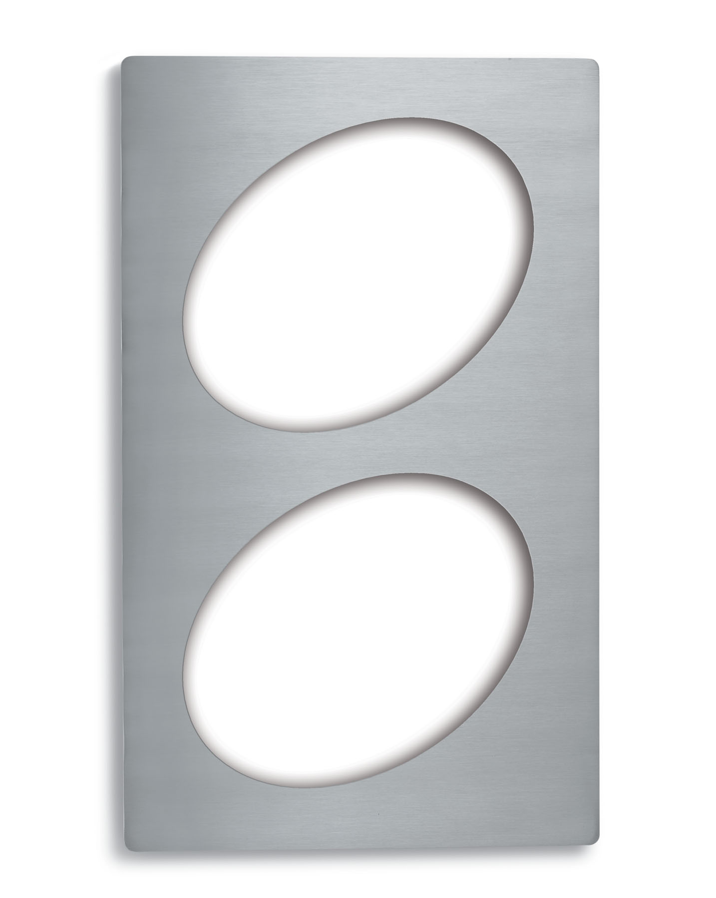 Tabuleiro Aço Inoxidável para 2 Cubas Ovais Médias 32.4x53.6cm