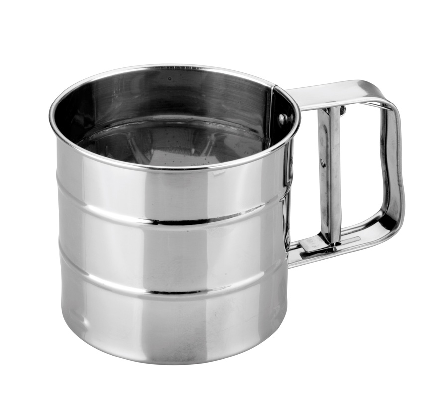 Polvilhador de Farinha Inox 350 GR para Pastelaria Profissional