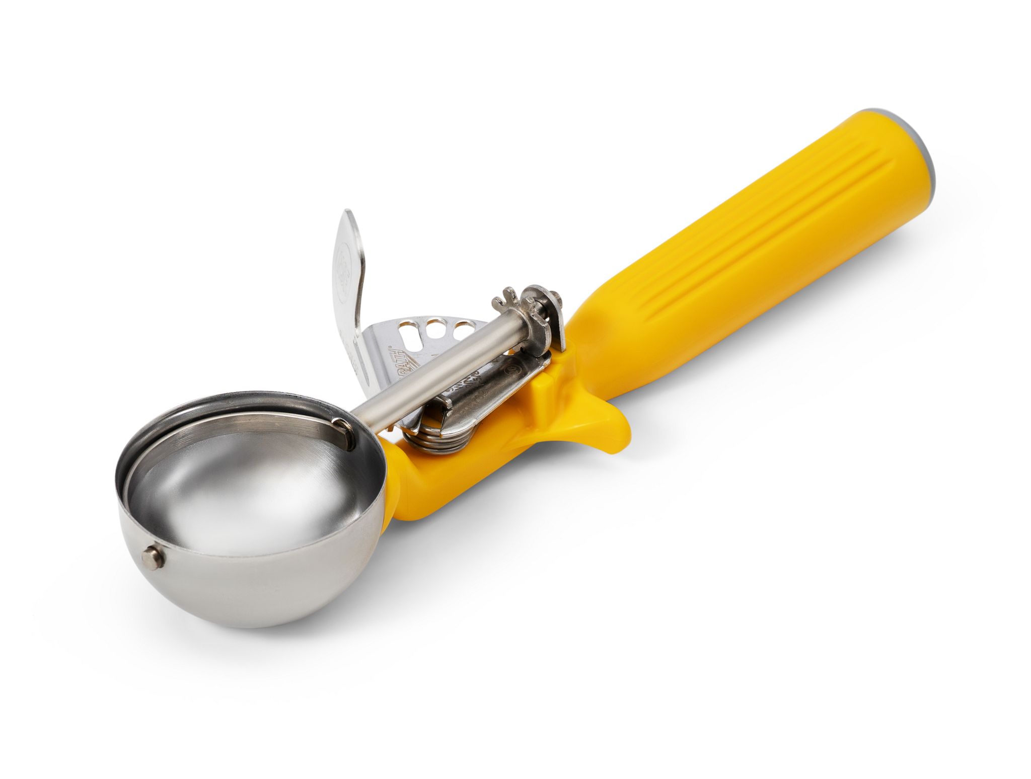 Porcionador 48 ml com Cabo Amarelo em Aço Inoxidável
