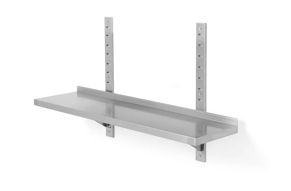 Prateleira de Parede em Aço Inoxidável 800x300x600mm para Cozinha