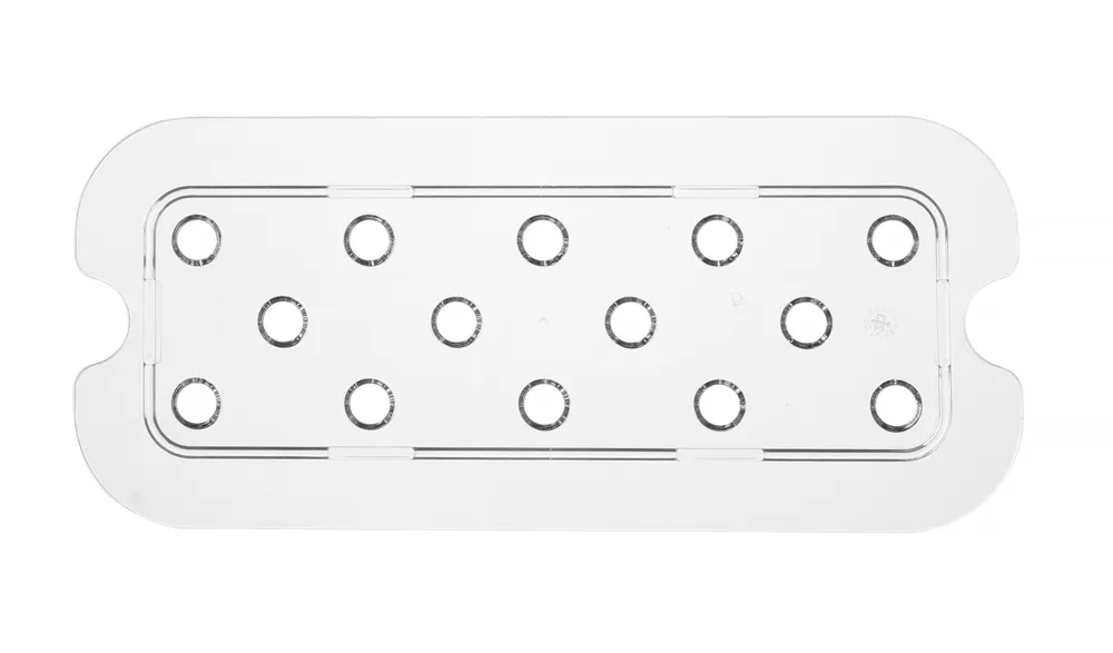 Prateleira Perfurada GN 1/3 Policarbonato Transparente 266x116mm