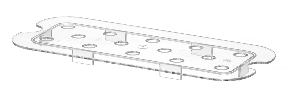 Prateleira Perfurada GN 1/3 Policarbonato Transparente 266x116mm