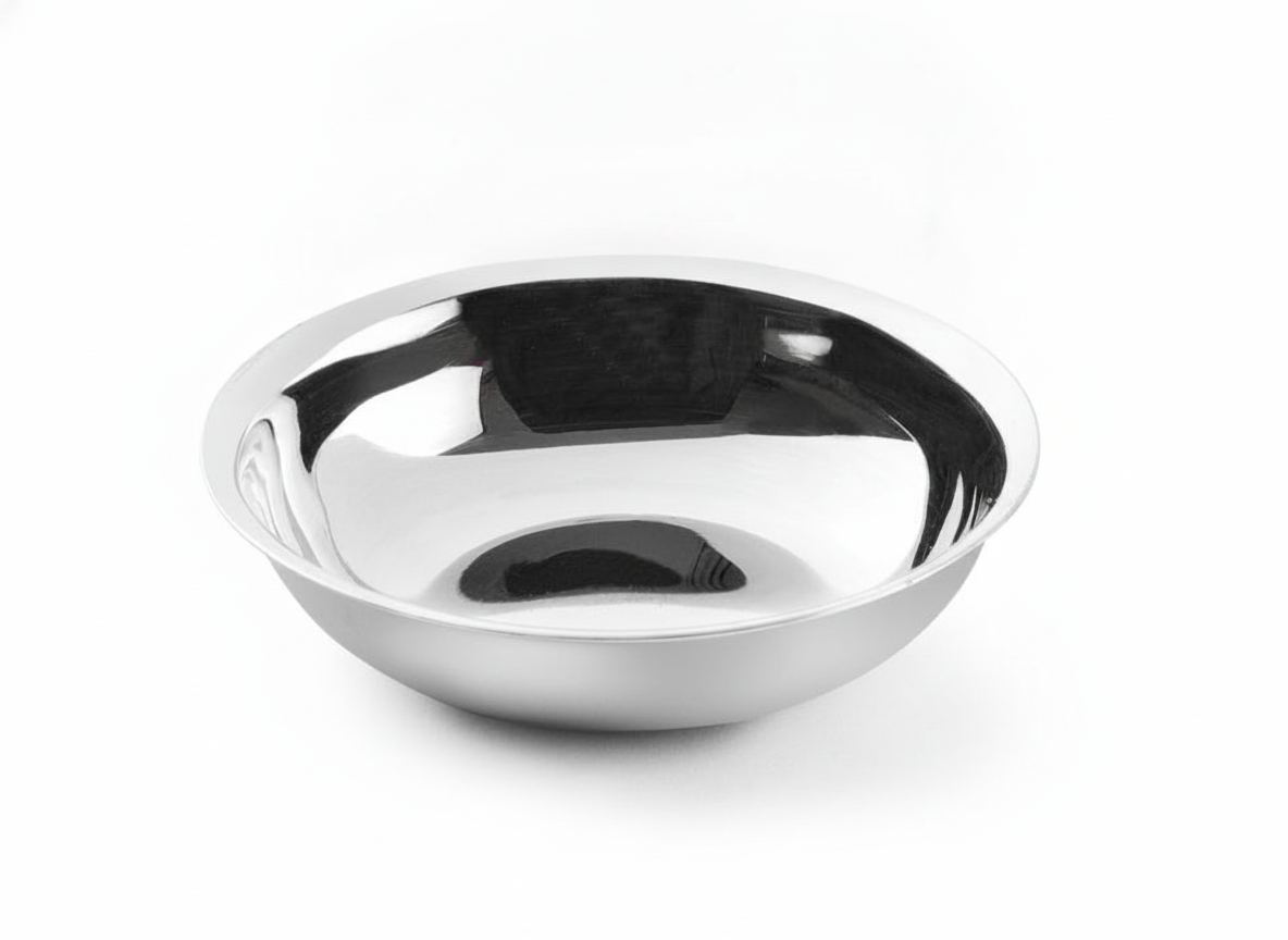 Prato de Serviço Aço Inoxidável ⌀100mm, Conjunto 4 Peças
