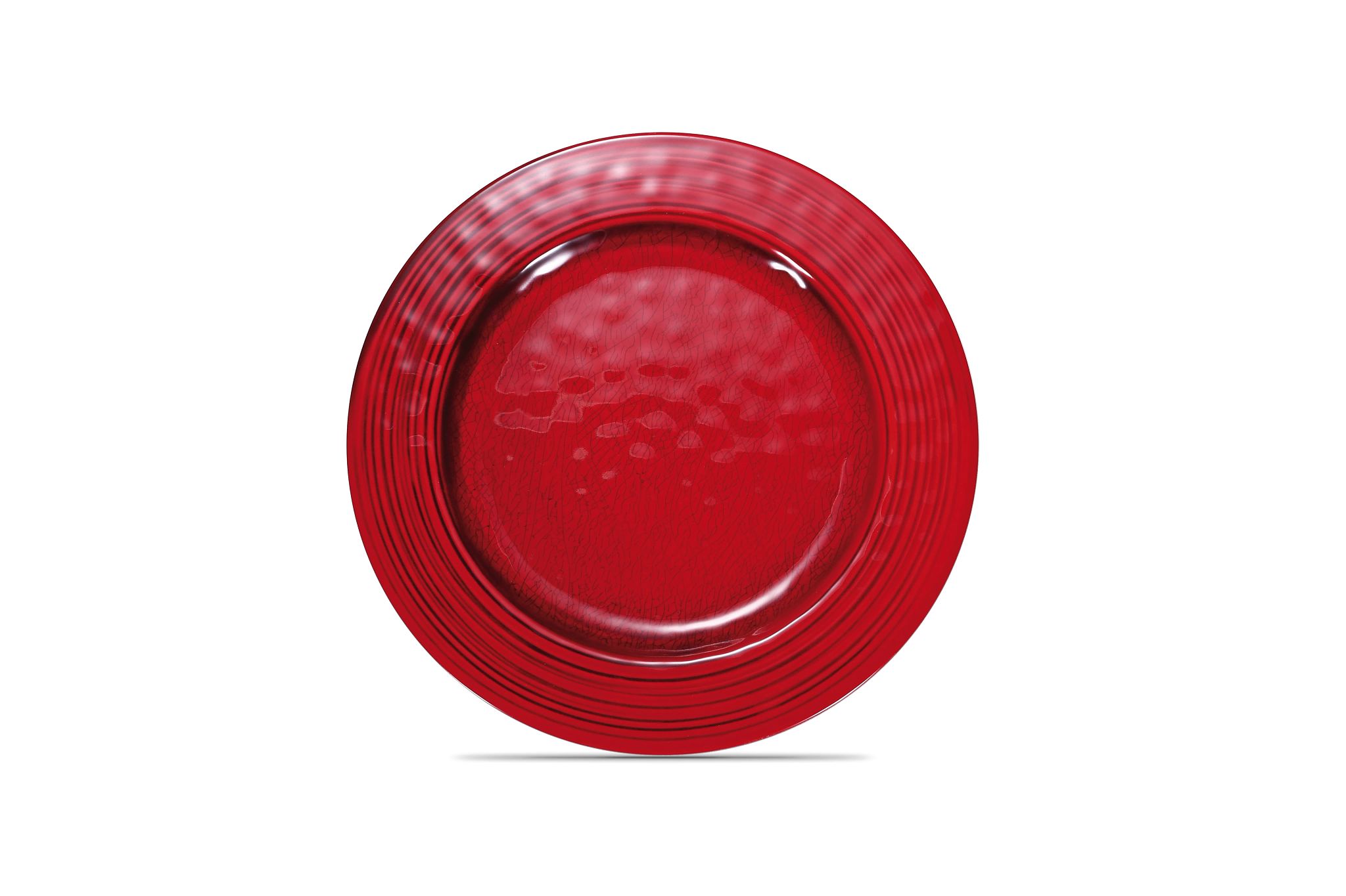 Prato de Apresentação Melamina Vermelho 28 cm
