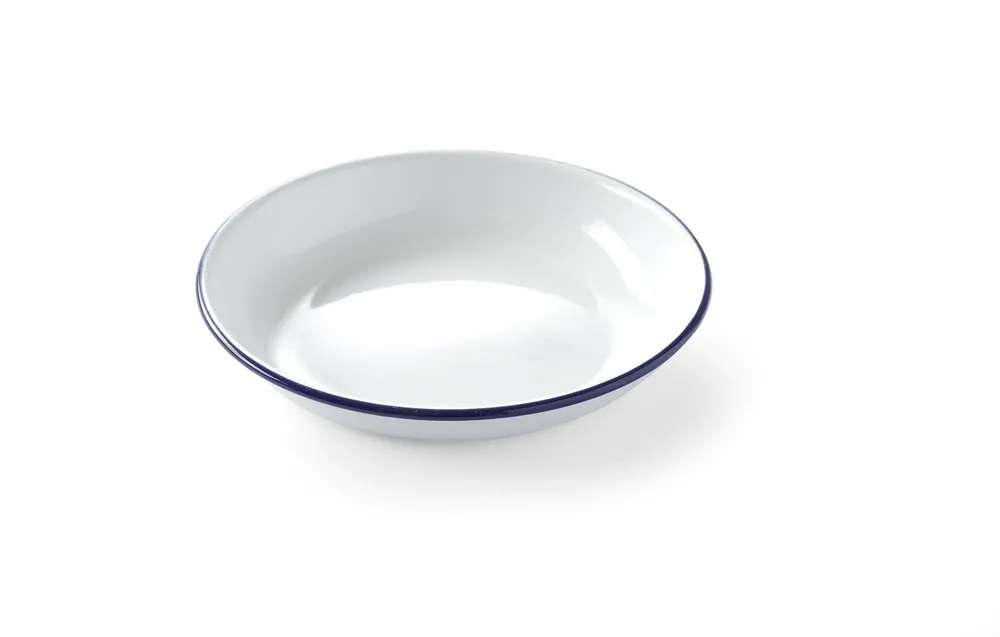 Prato Fundo Esmaltado ø200mm para Serviço de Mesa Profissional