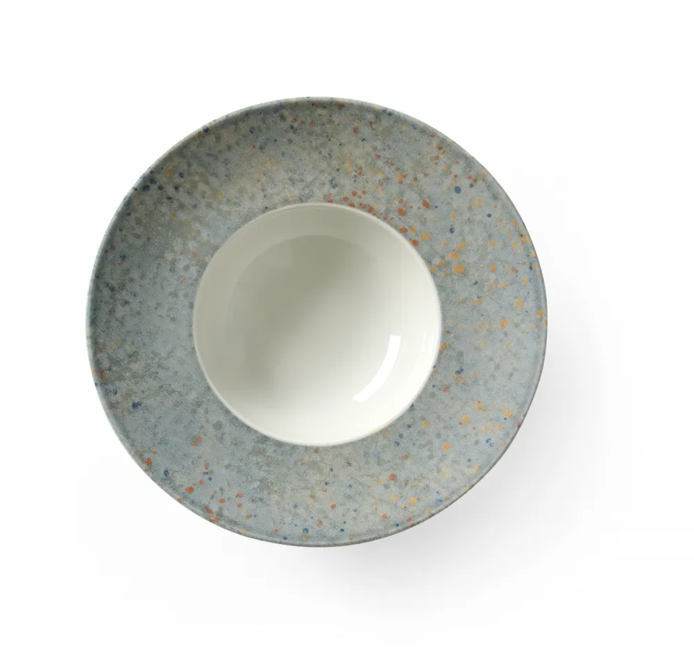 Prato de Massa Profissional Porcelana Cinzento ø275mm Resistente