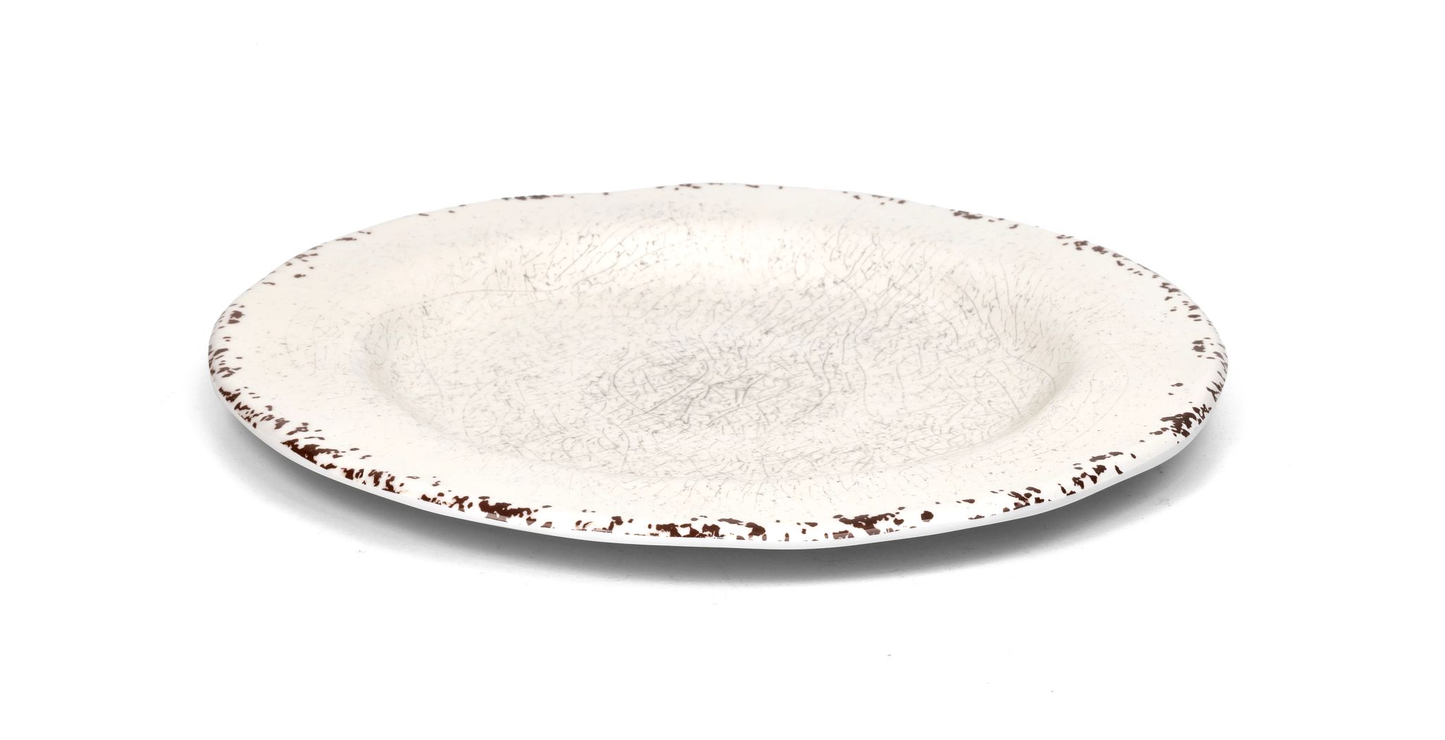 Prato Melamina Branco 27 cm para Serviço de Mesa Profissional
