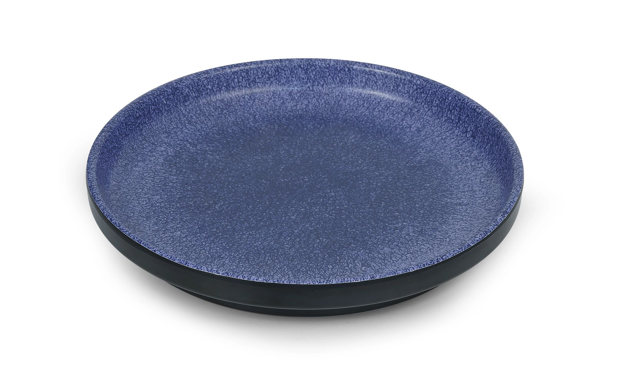 Prato Volcano Melamina 24 cm Azul para Serviço de Mesa
