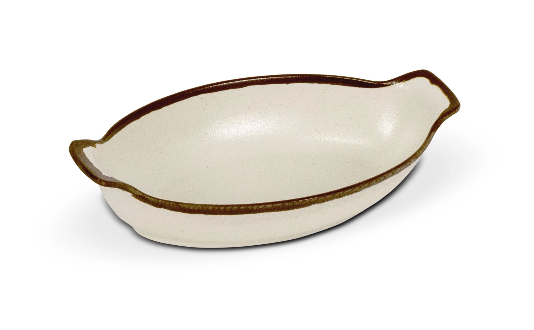 Travessa Oval Melamina 23x12 cm para Serviço de Mesa
