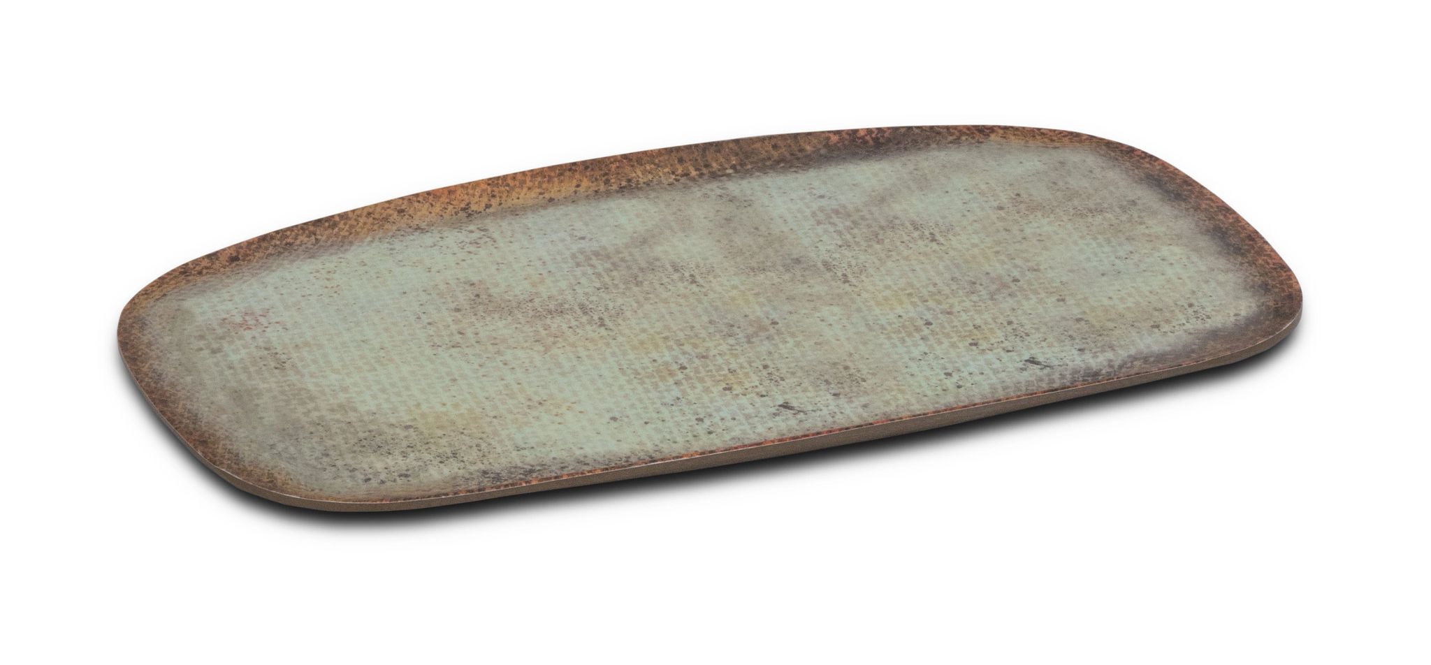 Travessa Ovalada Melamina Verde 32x17,5 cm para Serviço de Mesa