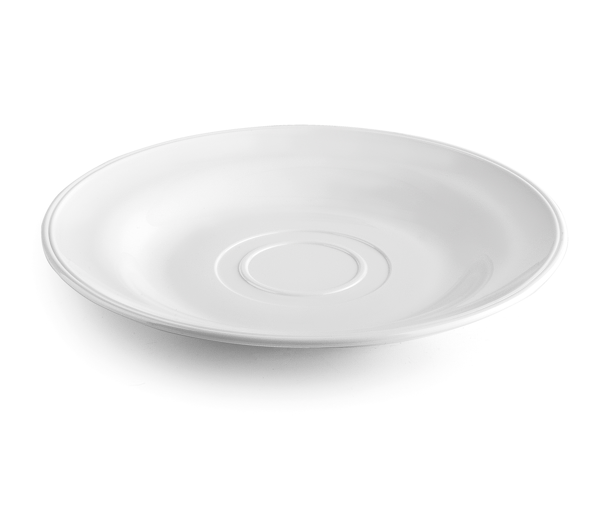 Prato Pequeno-almoço Policarbonato 18x2,5 cm para Serviço de Mesa