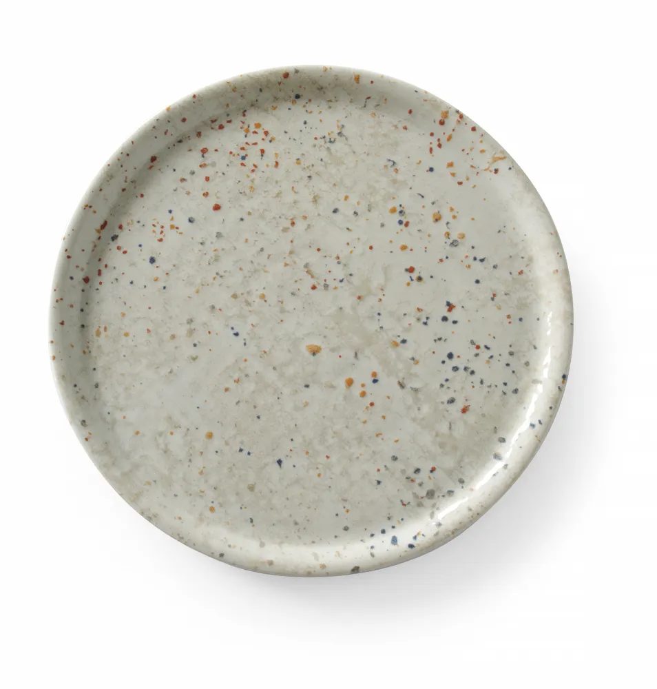 Prato de Pizza Porcelana ø330mm Cinzento-Claro | Coleção Drops