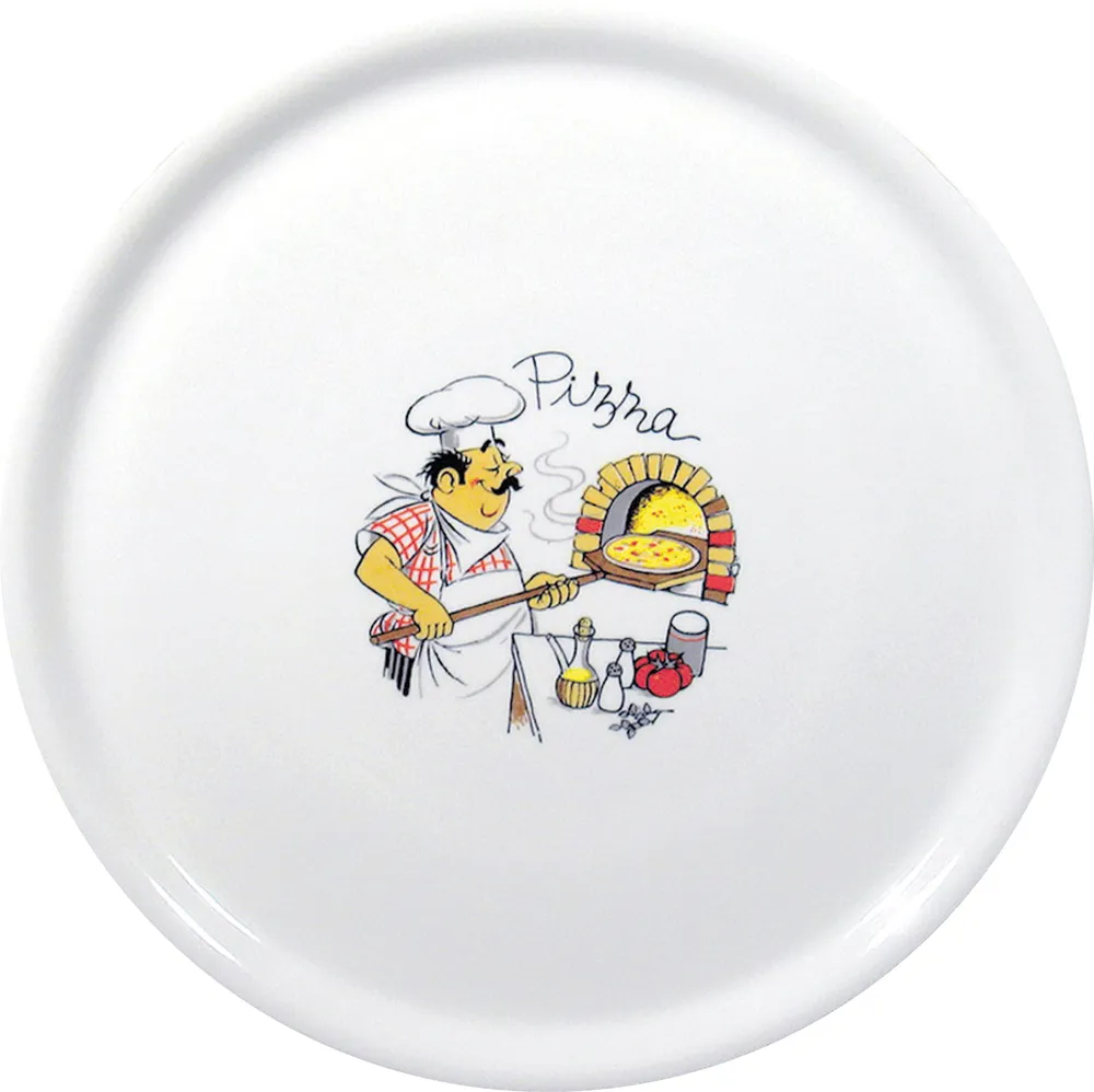 Prato de Pizza em Porcelana Branco Ø310mm