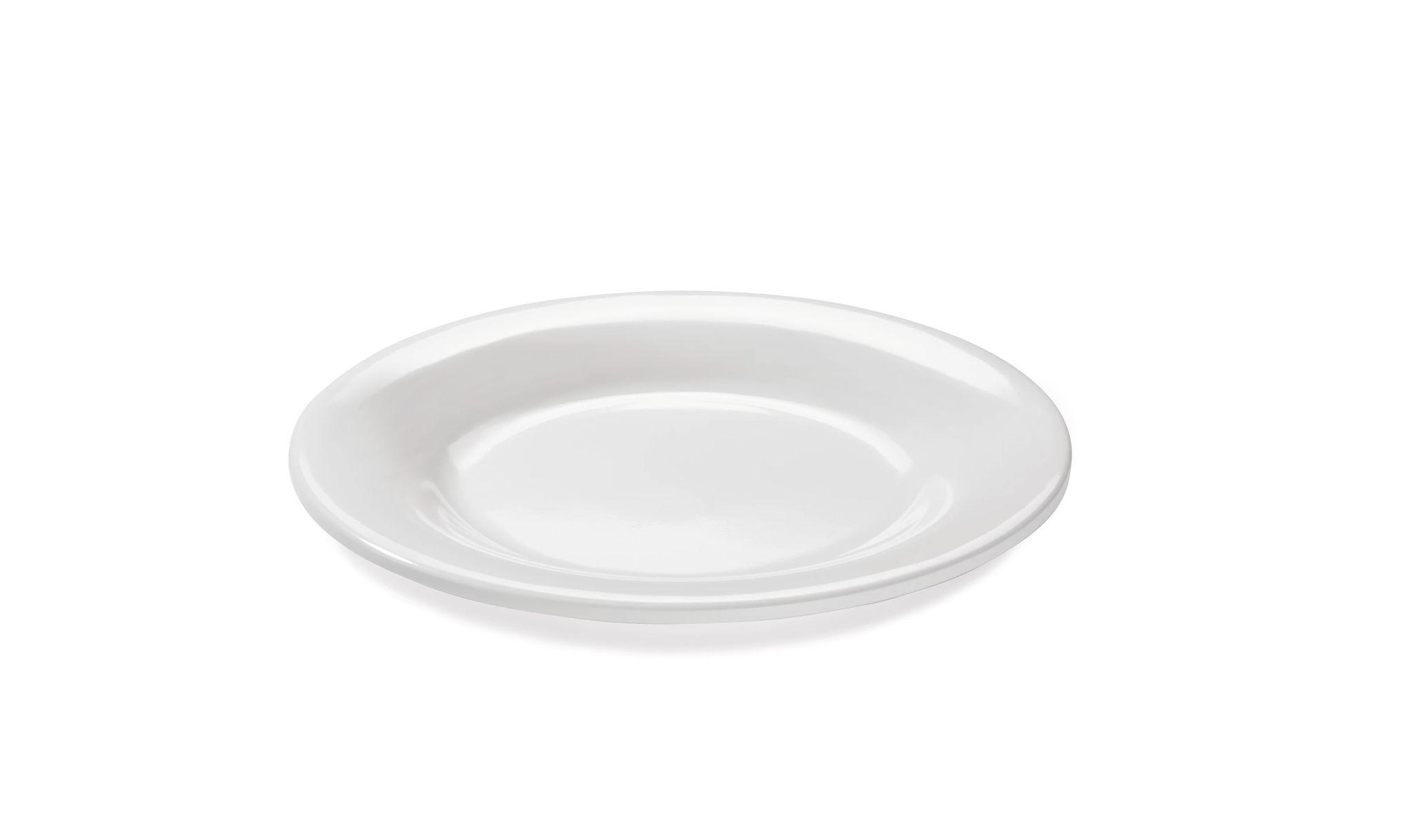 Prato Redondo Melamina Branco 23 cm para Serviço de Mesa