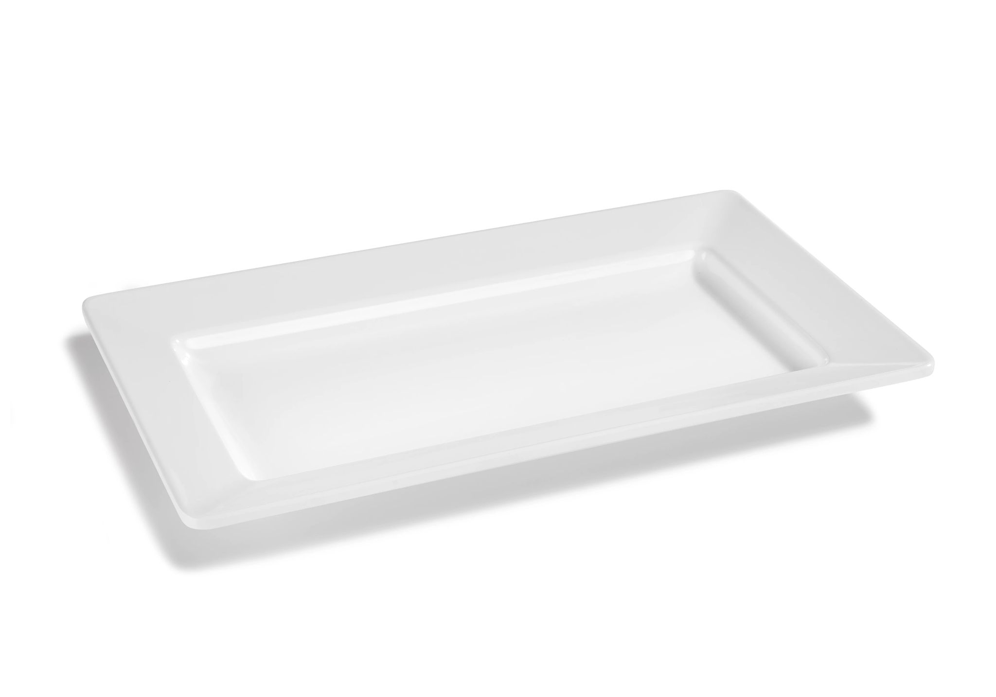 Prato Retangular Melamina 443x221 mm Branco