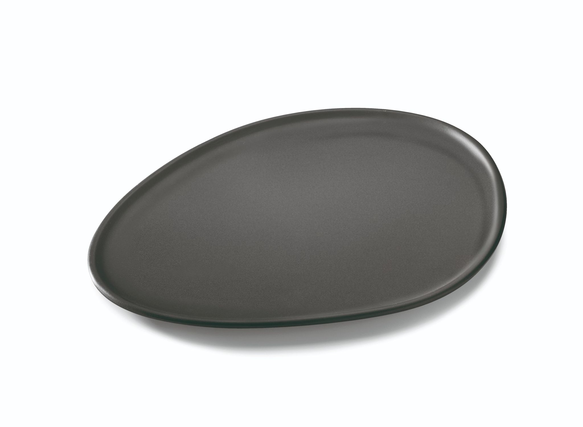 Prato de Serviço Retangular Melamina Preto 22x18.5 cm