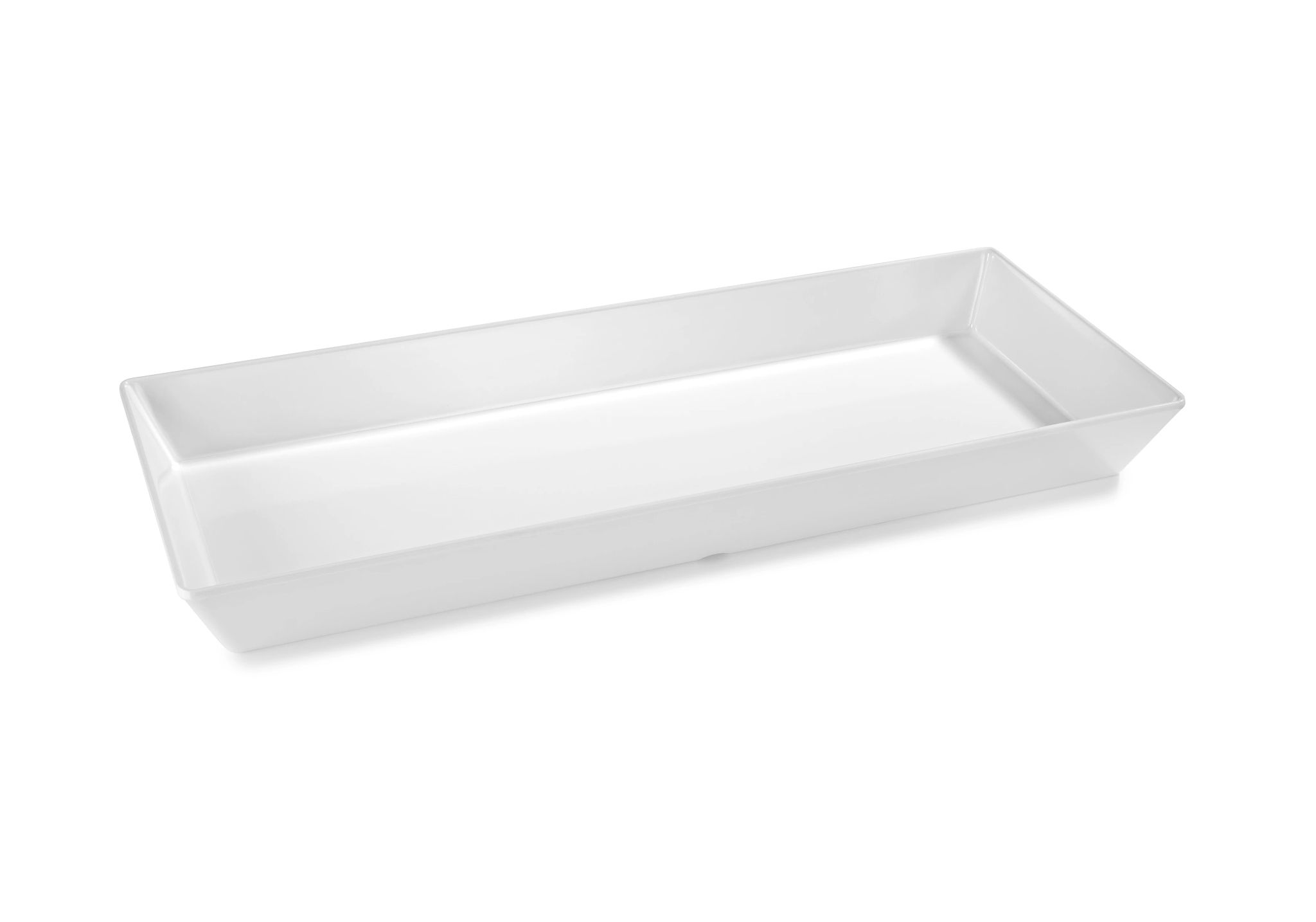 Prato Serviço Retangular Fundo Melamina 50x20 cm Branco
