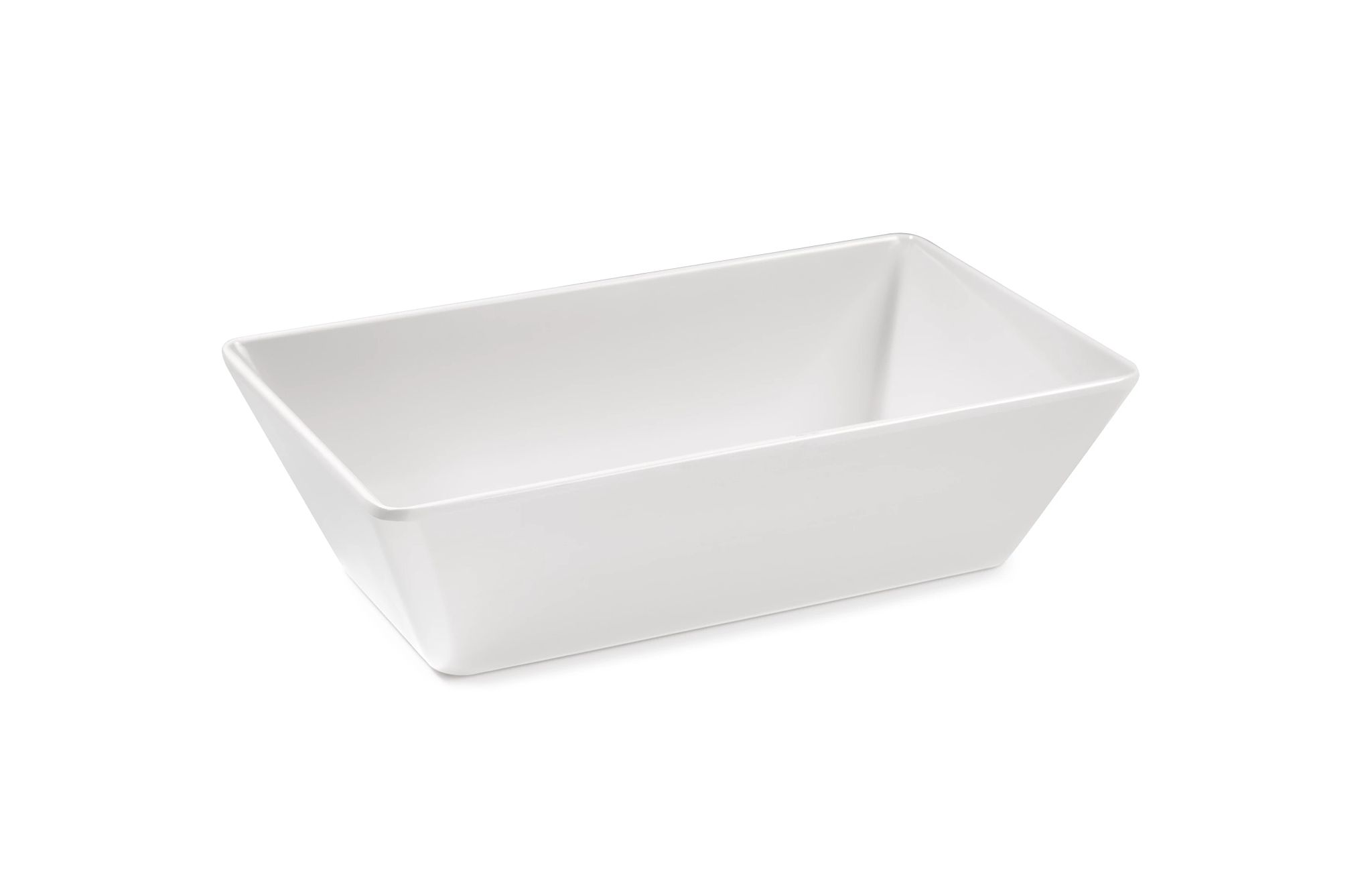Prato de Serviço Retangular Fundo Melamina 35x25 cm Branco