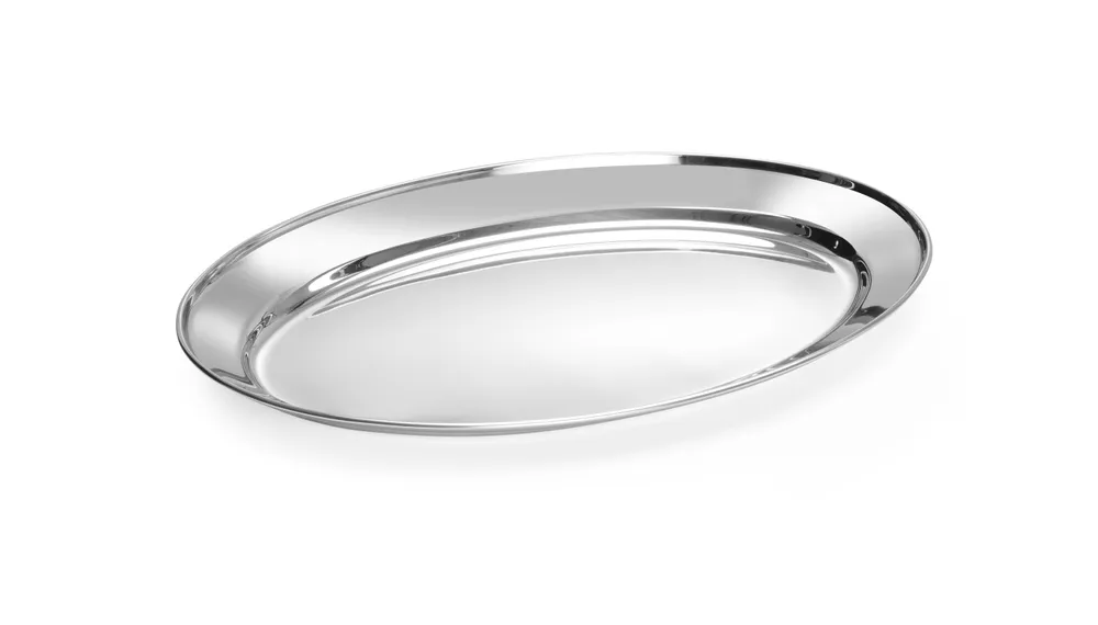 Prato de Servir Oval em Inox 350x240mm