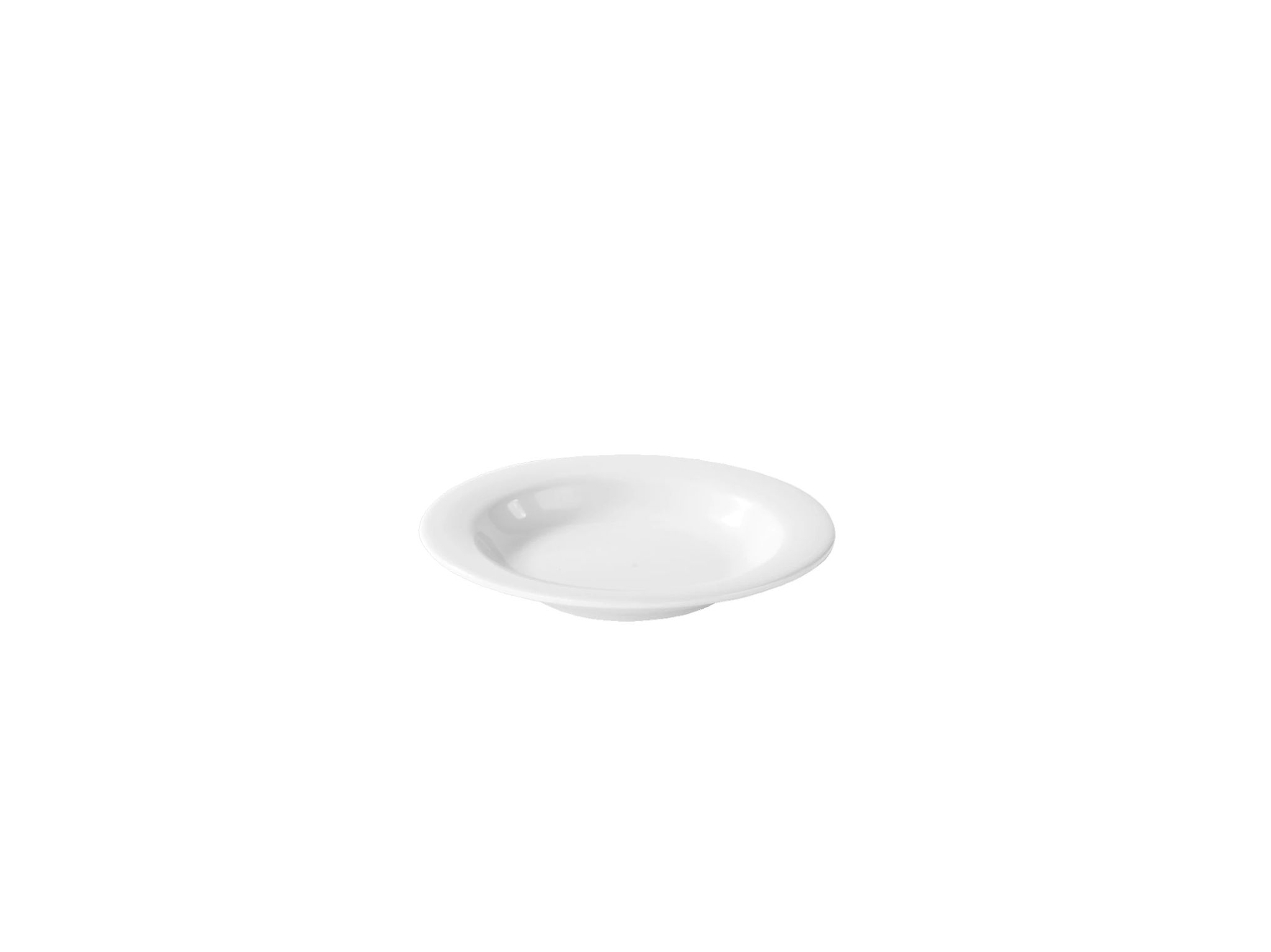 Prato de Sopa em Melamina 24cm Branco para Serviço Profissional
