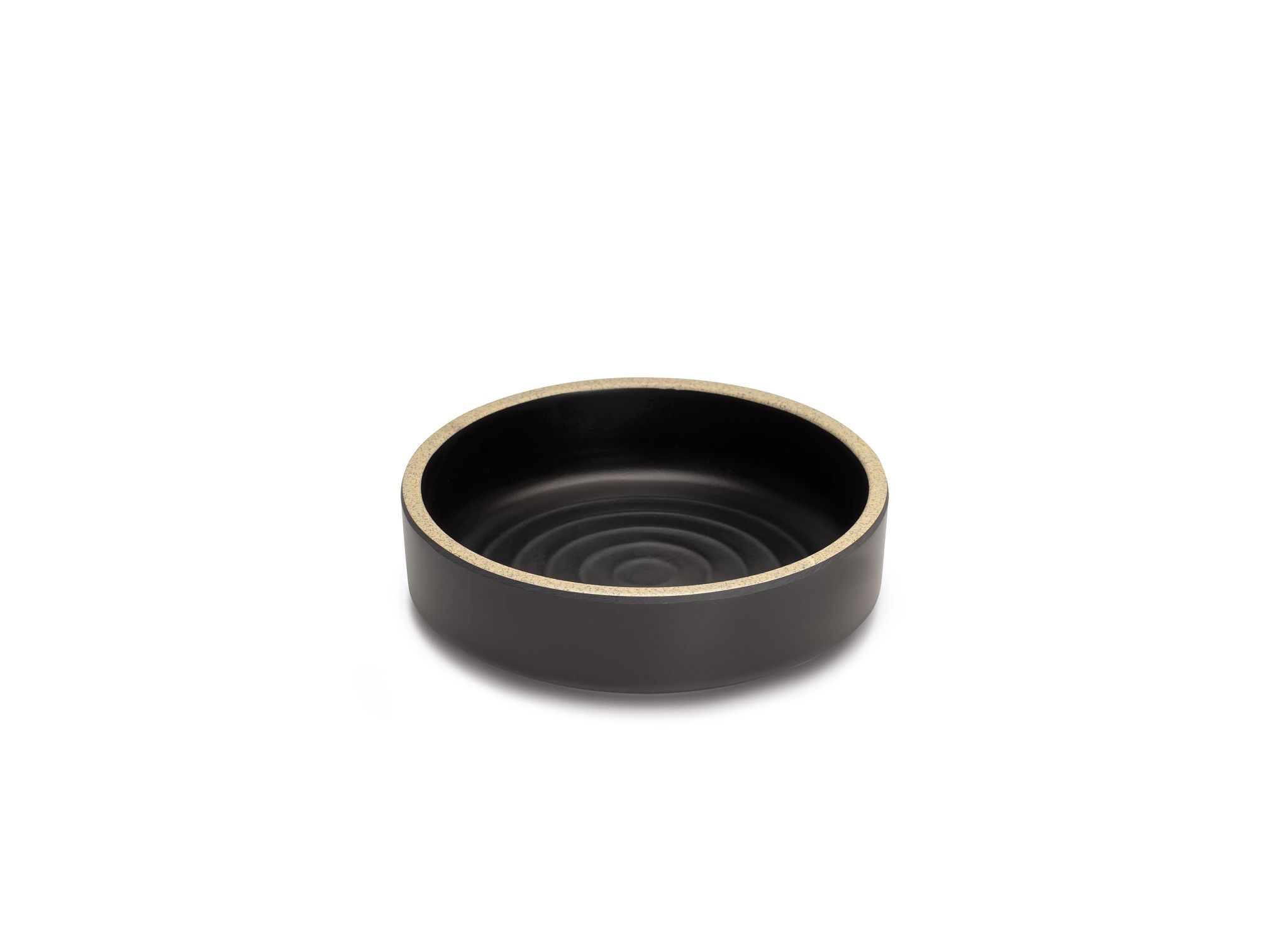Prato de Tapas Melamina Preto Bordo Bronzeado Ø15.5 cm