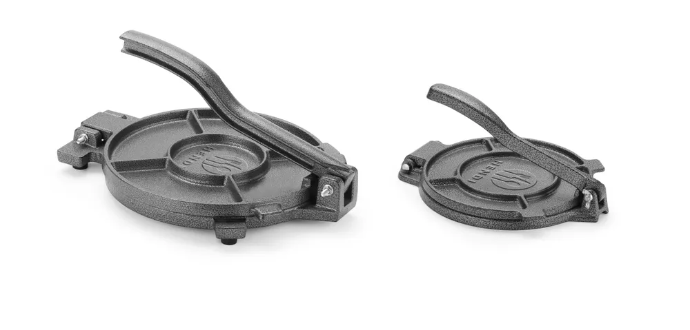 Prensa de Tortilha Manual em Ferro Fundido Ø260mm – Robusta e Estável