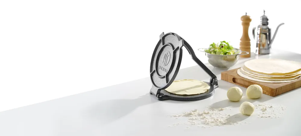 Prensa de Tortilhas em Ferro Fundido 200mm para Cozinha Profissional