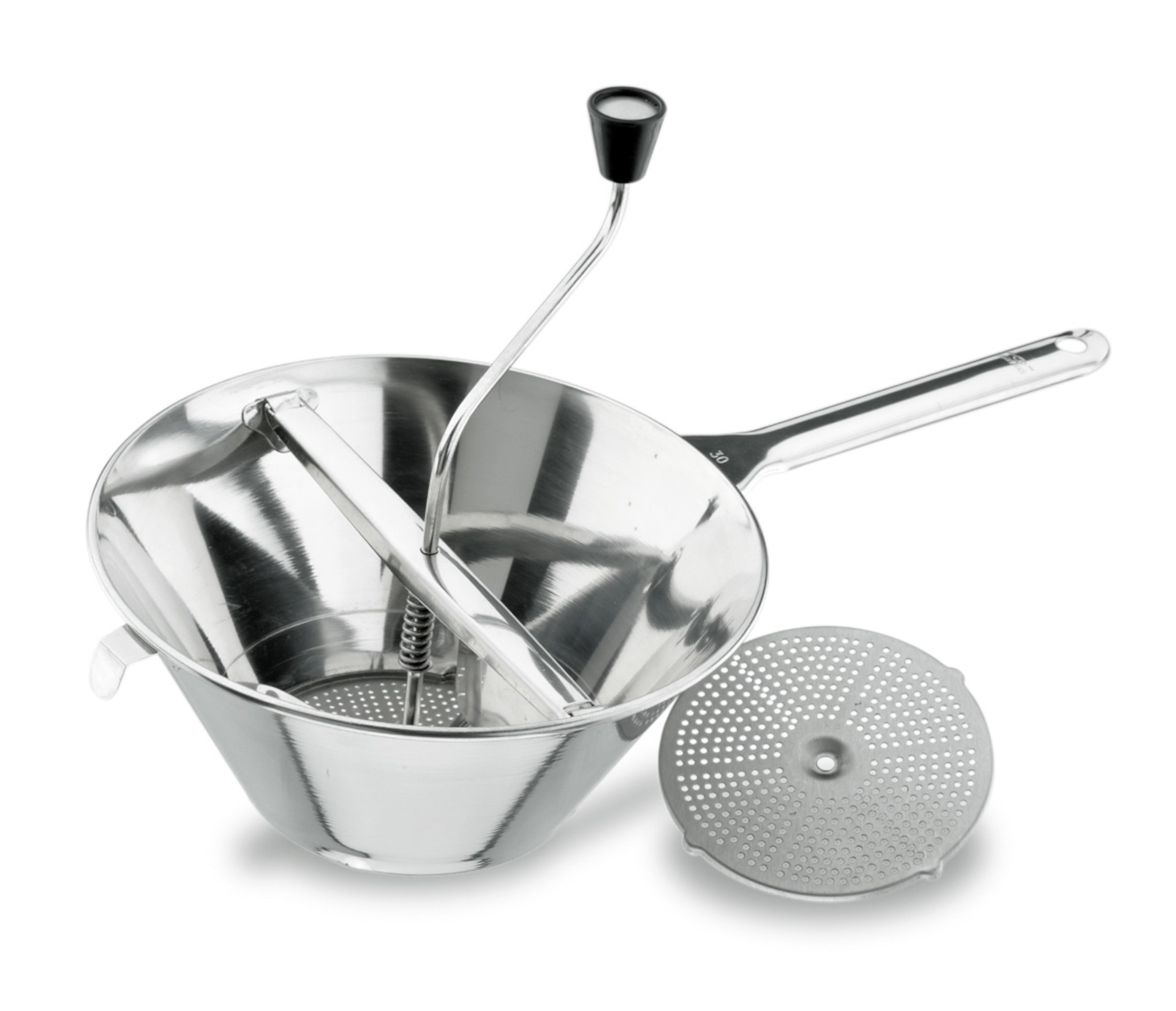 Rala Legumes Manual Inox 18/10 com 2 Discos - Cozinha Profissional