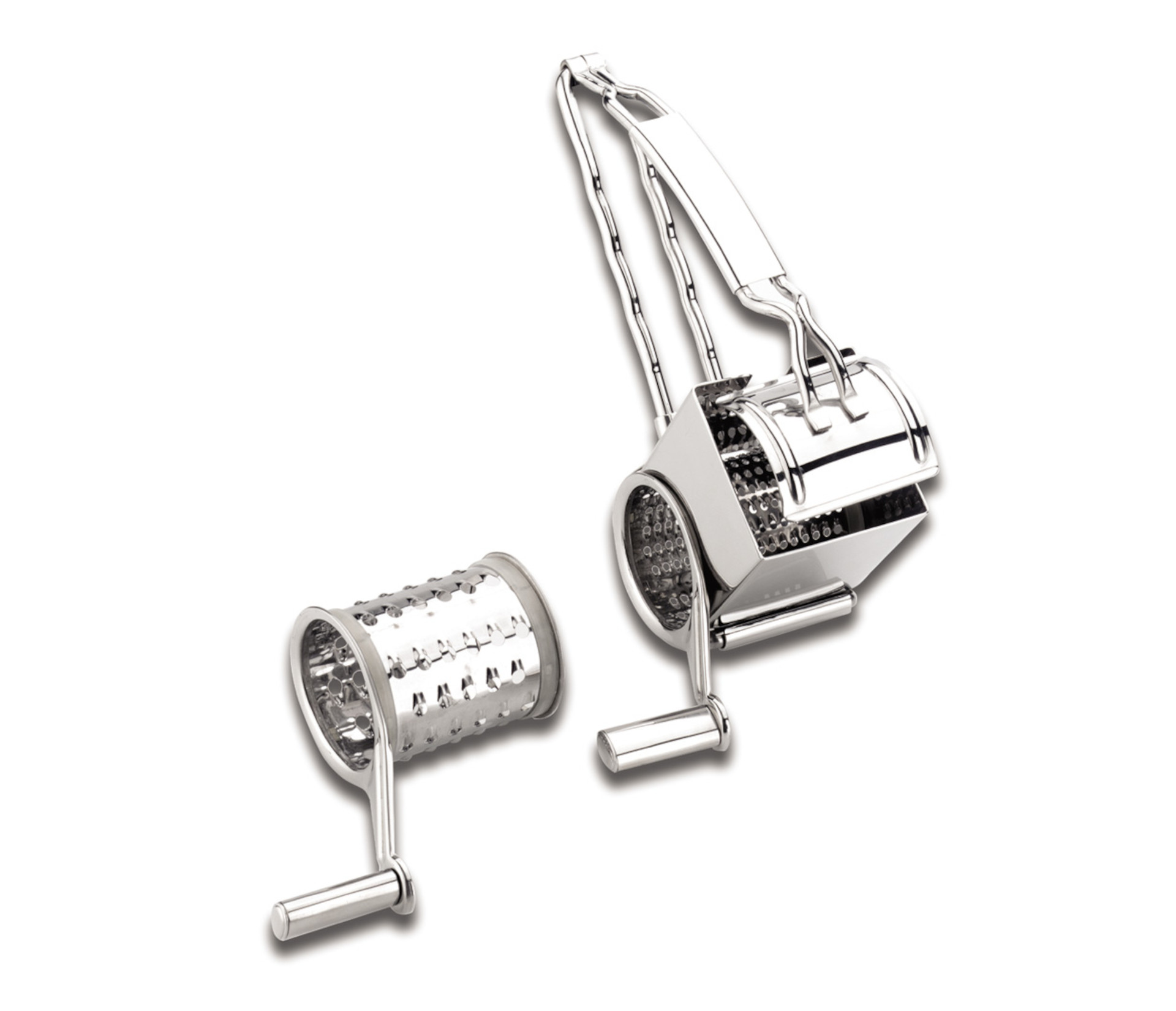 Ralador Inox 18/10 com 2 Lâminas Intercambiáveis para Cozinha