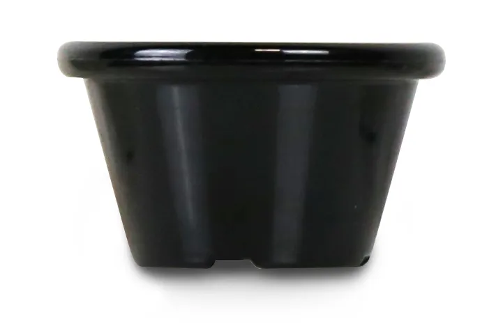 Ramequim PET Preto 0,045L (12 unidades) – Ø60x(H)35mm