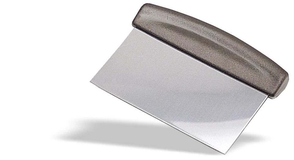 Raspador de Massa Inox 15 cm com Cabo ABS para Cozinha Profissional