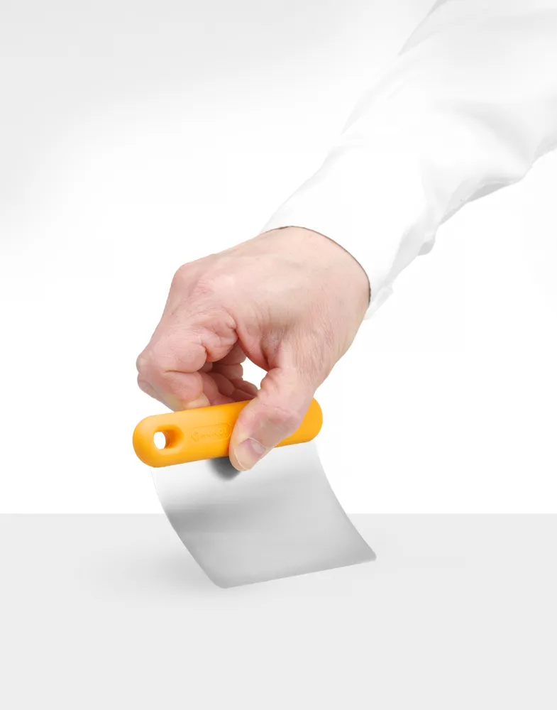 Raspador de Massa de Pizza Profissional em Aço Inox 128x98mm