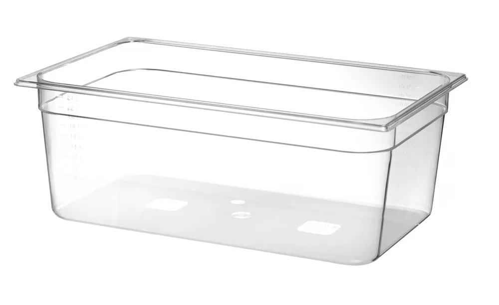 Recipiente Gastronorm GN 1/1 Transparente 21L – 530x325x150mm