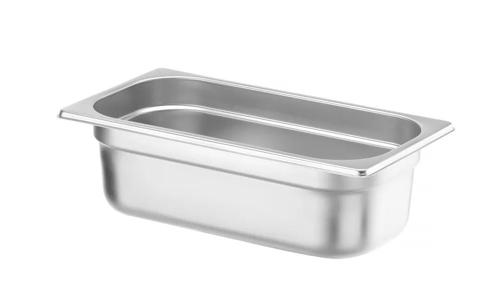 Recipiente Gastronorm 1/3, 4L, 100mm Altura para Cozinha Profissional