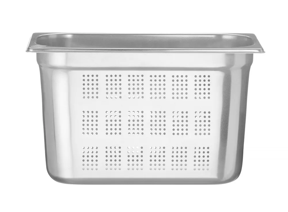 Recipiente Gastronorm 1/3 Perfurado Aço Inox 7.8L (H)200mm