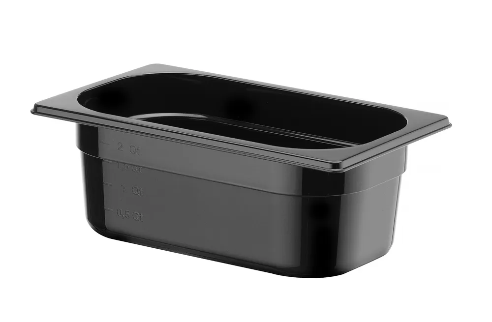 Recipiente Gastronorm 1/4 Policarbonato Preto 2,8L