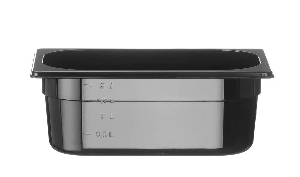 Recipiente Gastronorm 1/4 Policarbonato Preto 2,8L