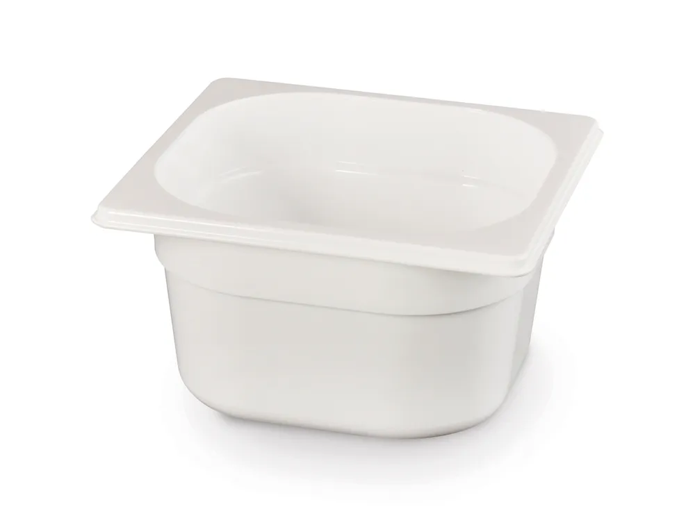 Recipiente Gastronorm 1/6 Policarbonato Branco 2,4L 176x162x150mm