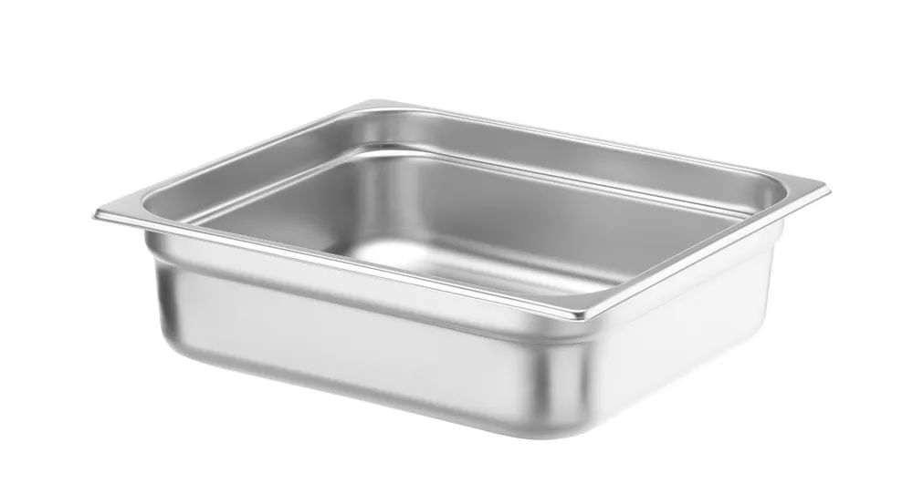 Recipiente Gastronorm 2/3 em Aço Inox 9L (100mm Profundidade)