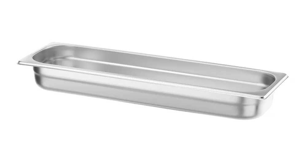 Recipiente Gastronorm 2/4 Aço Inox 18/10 5.8L (A)100mm