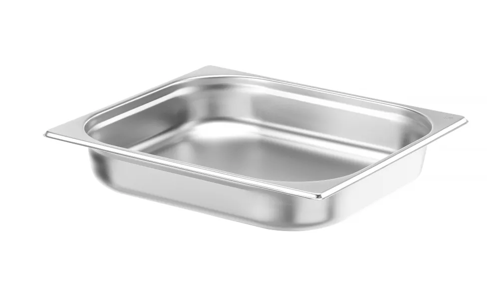 Recipiente Gastronorm GN 2/3, 5.5L, 65mm Aço Inoxidável