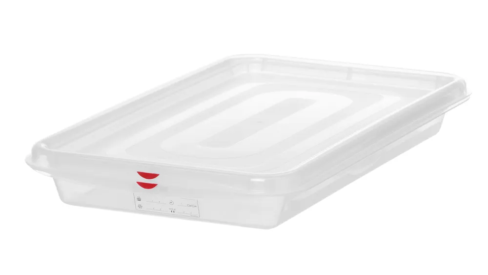 Recipiente GN 1/1 Polipropileno 28L Transparente 530x325x200mm