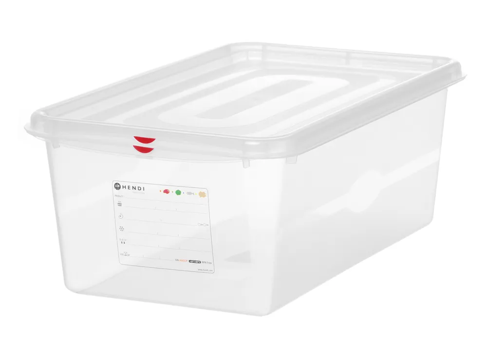 Recipiente GN 1/1 Polipropileno 28L Transparente 530x325x200mm