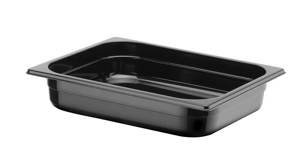 Recipiente Gastronorm GN 1/2 Preto 4L 65mm Altura