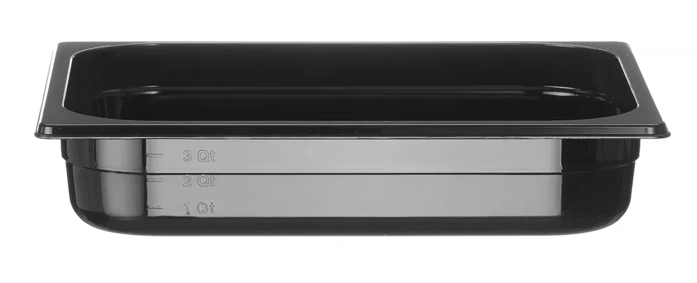 Recipiente Gastronorm GN 1/2 Preto 4L 65mm Altura