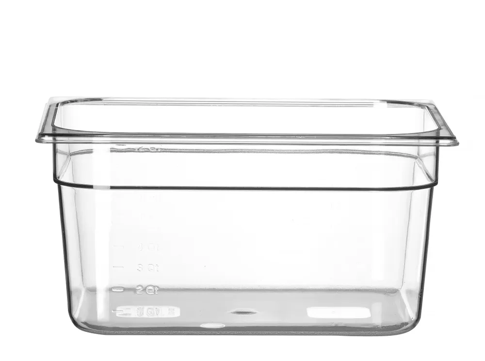 Recipiente Gastronorm 1/2 Policarbonato Transparente 9,5L