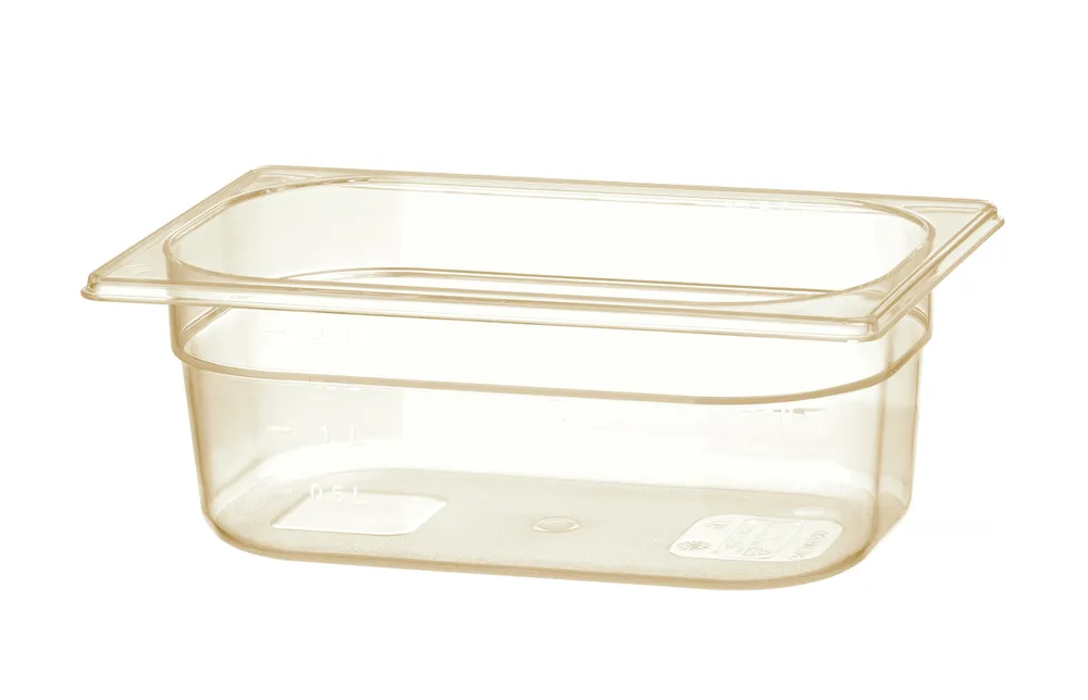 Recipiente Gastronorm GN 1/4, 2,6L, Transparente, 265x162x100mm
