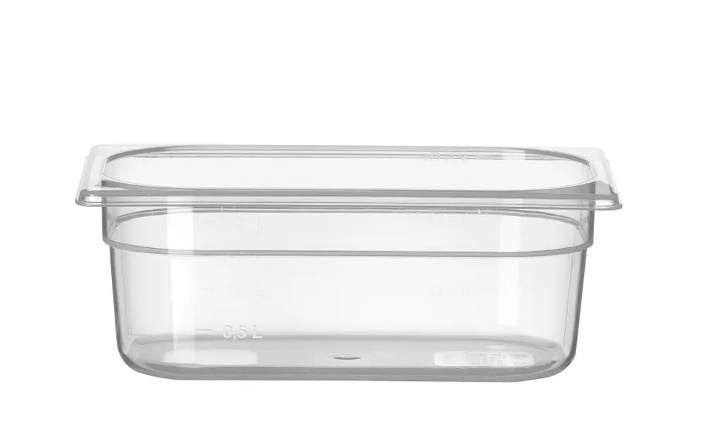 Recipiente Gastronorm 1/4 Transparente Hendi 2,8L - Organização Profissional
